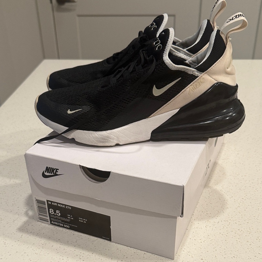Nike Air Max 270 Black and Tan Women’s Sneakers